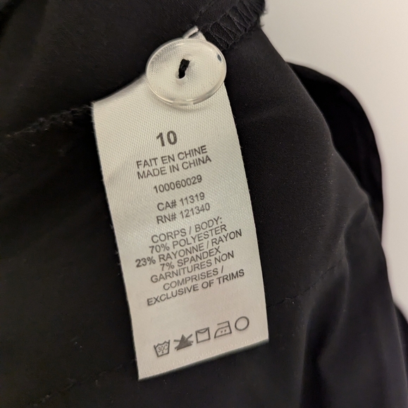 Dynamite Black High Rise Straight Dress Pants Size 10 - Picture 9 of 9